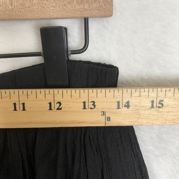 COLDWATER CREEK Midi Skirt Sz S‎ Black Sheer Layered Paisley Whimsigoth Vamp EUC - Picture 8 of 9